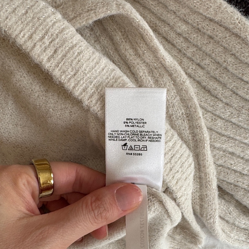 Express Cream Cowl Neck Sweater - Picture 5 of 5